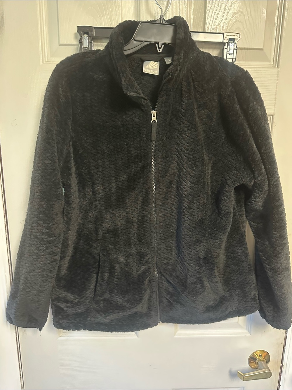 Cozy Plush Full-Zip Jacket - Black